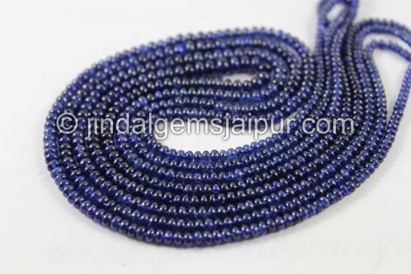 Natural Untreated Burma Blue Sapphire Smooth Roundelle 